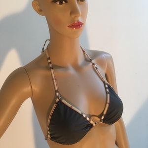 Burberry Nova Check swimsuit bikini top
